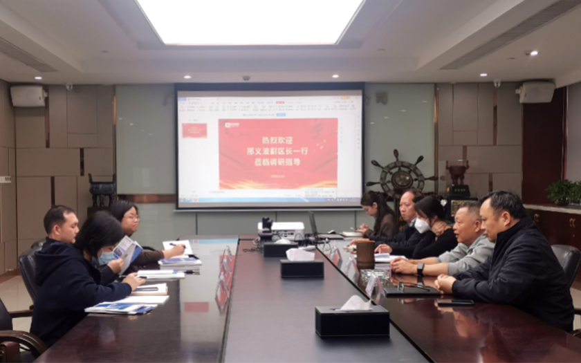 南寧市青秀區(qū)委常委、常務(wù)副區(qū)長邢義波一行走訪調(diào)研中信恒泰